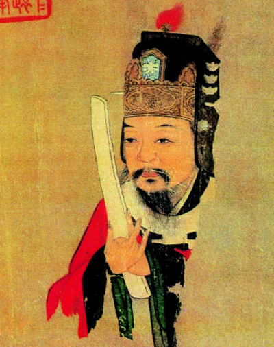 范仲淹中国传统画像:戴官帽、执笏的北宋士大夫形象